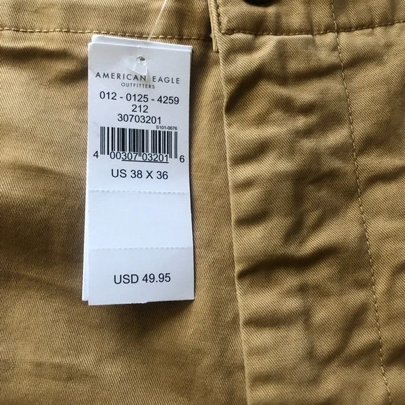 American Eagle Outfitters Men's Tan Pants next level flex, 38/36 - Picture 3 of 8